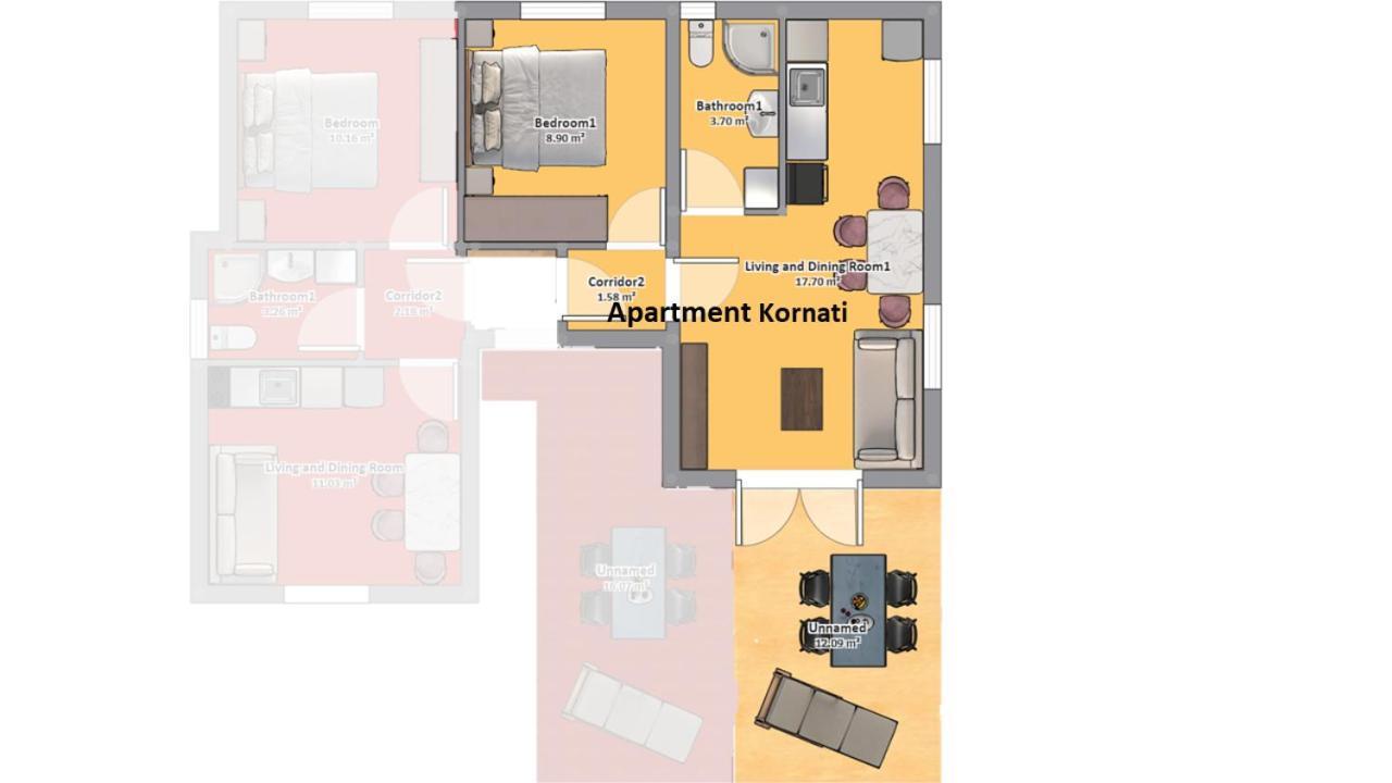Apartmani Villa Lilliana Tribalj Exterior foto